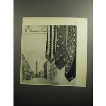 1951 Dominique France Ties Ad