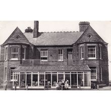Residents Talking at Mablethorpe Convalescent Home Lincs Real Photo Postcard