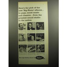 1957 Capitol Records Ad - Here's the pick of the new Big-name albums
