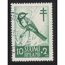 Finland Great Tit Bird 1952 Canc SG#513