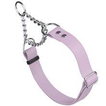 Dog Pet Martingale Collar W 1" x L 14"-20" Pastel Purple