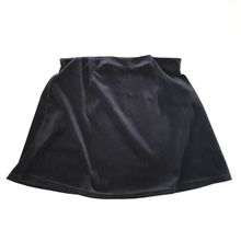 Girls Velvet Black Mini Skirt S 6UK / 11 - 12 Years