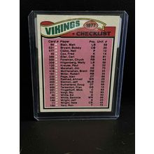 Vikings Checklist #215 | 1977 Topps Football Trading Card