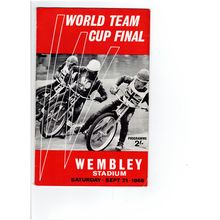 Wembley World Team Cup Final 1968 speedway programme