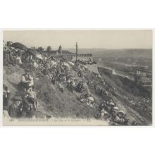 BOULOGNE-SUR-MER La Côte et le Calvaire France RPPC LL early 20th C.