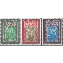 Andorre Français 1971 Michel 235 - 237 Neuf ** Cote (2008) 6.50 € Retable