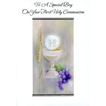 To A Special Boy On Your First Holy Communion - Communion Greeting Card - 25025