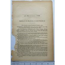 1882 Patent No. 808 manuf. Animal Charcoal bones, John Macfarlan, Richmond