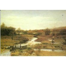 Art SIR JOHN EVERETT MILLAIS Lingering Autumn Postcard (Medici 1924)
