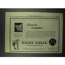 1929 Halsey Taylor No. 604 Drinking Fountain Ad