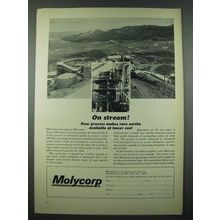 1965 Molycorp Molybdenum Corporation of America Ad