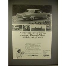 1965 Plymouth Valiant Car Ad - You're On Your Way Up