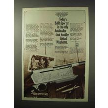 1978 Browning BAR Sporter Rifle Ad - Belted Magnums