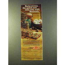 1979 Benson's Fruit Cake Ad - Raise Money Quick Easy