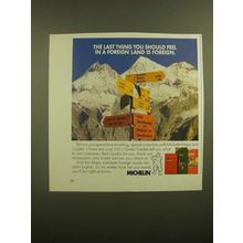 1988 Michelin Maps and Guides Ad - The Last Thing You Should Feel is Foreign