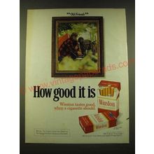 1973 Winston Cigarettes Ad - Old friends How good it is