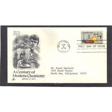 FDC Art Craft 1685 13c Chemistry (Cachet-Typed/A) CV41839