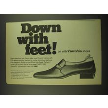 1968 Church's Phantom Shoes Ad - Down with feet!