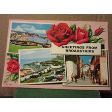 multiview, BROADSTAIRS, KENT unused postcard by Elgate dated 1982 =