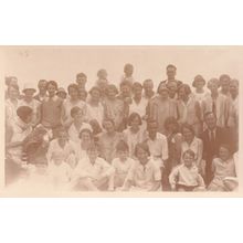 Shanklin Isle Of Wight Group Portrait Antique Postcard