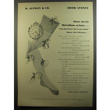 1952 B. Altman & Co. McCallum Nylons Ad - Those lovely McCallum Nylons