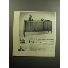 1957 Singer Storage Unit Ad - Probably the most important designs