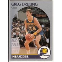 1990-91 Hoops Greg Dreiling RC basketball card #132- Pacers