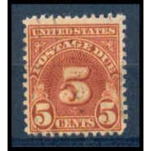 Used J83 5c Postage Due Barely Clears WA2736