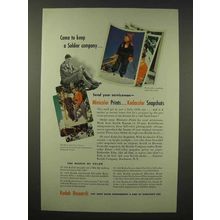 1945 Kodak Snapshots, Minicolor Prints Ad - Soldier