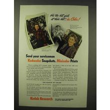 1945 Kodak Snapshots, Minicolor Prints Ad - Best Girls