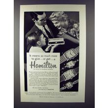 1953 Hamilton Gary, Sharon, Brent, Celeste Watch Ad