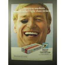 1975 Tareyton Cigarettes Ad - Would Rather Fight