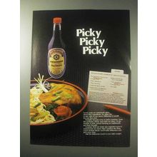 1985 Kikkoman Soy Sauce Ad - Picky Picky Picky