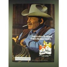 1985 Marlboro Cigarettes Ad - Come to where the flavor is. Come to Marlboro