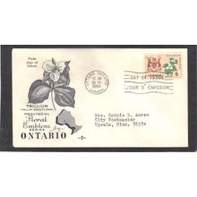 FDC Rose Craft 5c Trillium (Cachet-Typed/A) CV39356