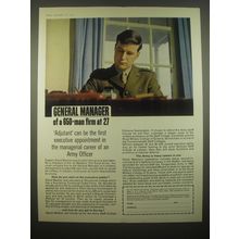 1966 British Army Ad - General Manager of a 650-man firm at 27