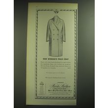1974 Brooks Brothers Woman's Polo Coat Advertisement