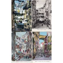 Genova Via Madre Di Dio E Ponte Di Carignano 4x Italy Postcard s