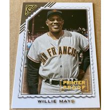 2022 Topps Gallery Printer Proof Willie Mays