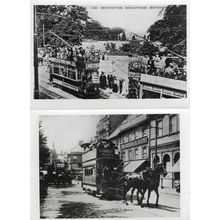 Mercers Row Northampton Abington Park Tram 2x Postcard s