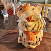 Old Vintage Original Cookie Jar Belmont Lion 11 1/2" Tall 1940's