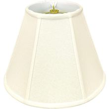 Royal Designs Deep Empire Lamp Shade, Linen Eggshell, 8 X 14 X 11