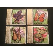 ICOLLECTZONE Burundi 252-256 Butterflies VF NH