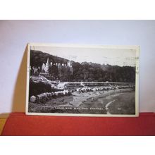 LANGLAND BAY, MUMBLES, SWANSEA, WALES. used vintage postcard 1952 pm =