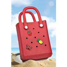 Fiery Red Waterproof EVA Hollow Tote Bag