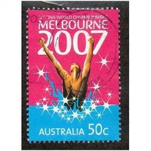 AUS 2007 50c 'MELBOURNE FINA CHAMPIONSHIPS' FINE USED (EBID15000)