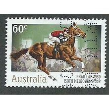 AUS 2010 60c 'MELBOURNE CUP -PHAR LAP' FINE USED (EBID36-937)