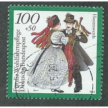 GER 1994 100pf+ 50 'NATIONAL COSTUMES- HOYERSWERDA' FINE USED (EBID47-598)