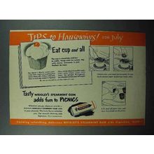 1952 Wrigley's Spearmint Gum Ad - Tips to Housewives