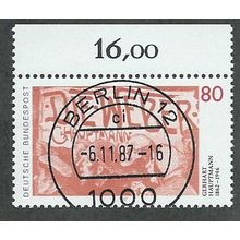 GER 1987 80pf 'GERHART HAUPTMANN ' FINE USED (EBID49-435)
